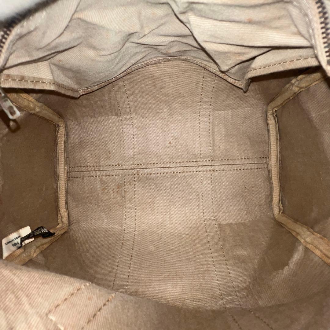 【極美品】Dior ミニボストンバッグ トロッター キャンバス レザー