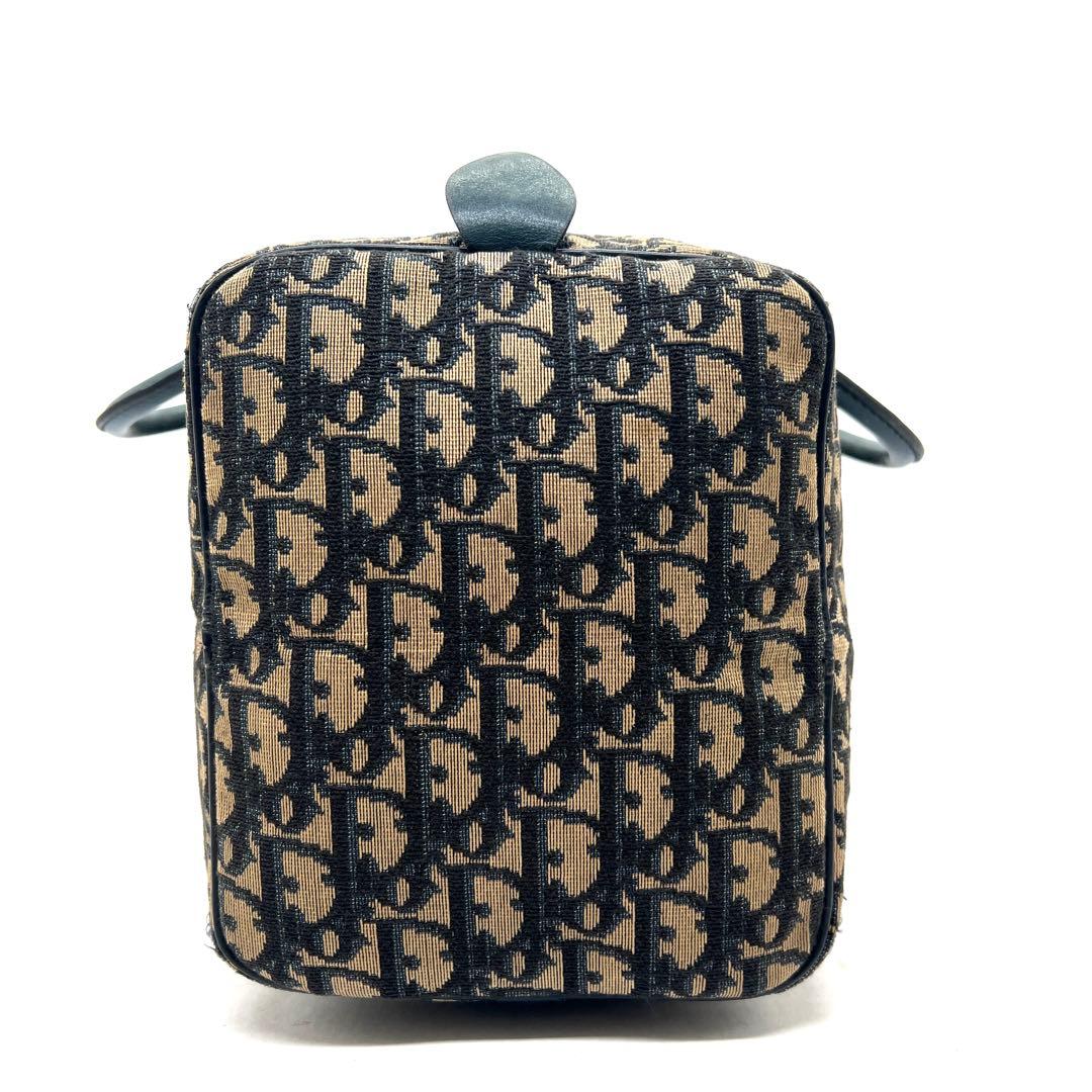 【極美品】Dior ミニボストンバッグ トロッター キャンバス レザー