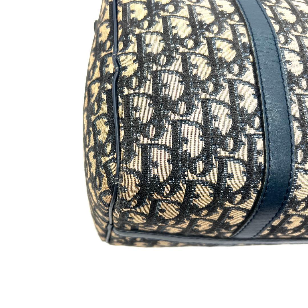 【極美品】Dior ミニボストンバッグ トロッター キャンバス レザー