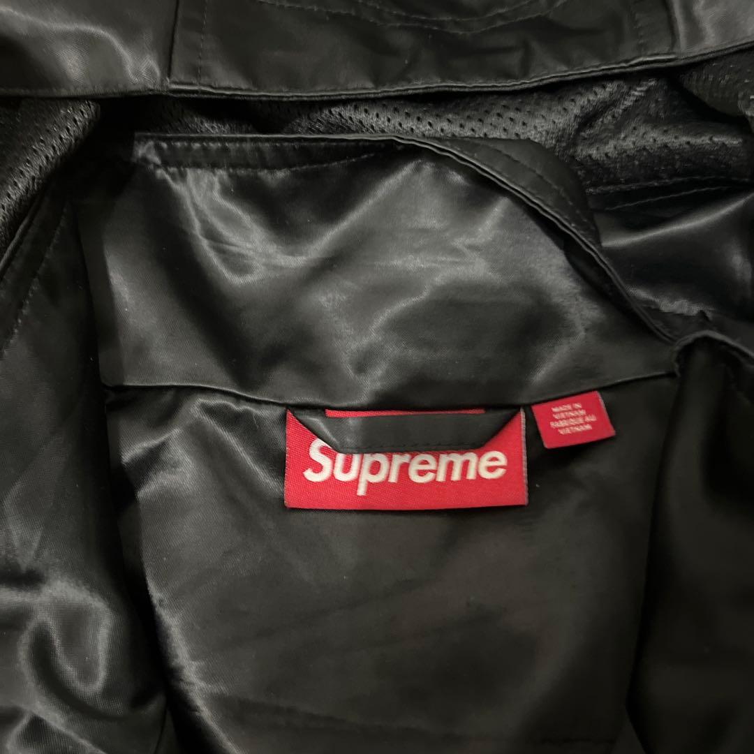 supreme Satin Hooded Track Jacket sサイズ　黒