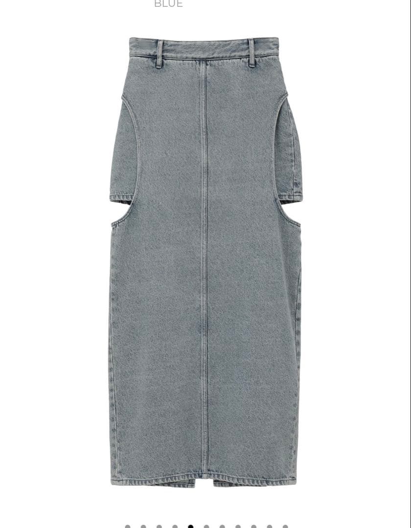 ★CLANE★CIRCLE CUT LAYERED DENIM SKIRT