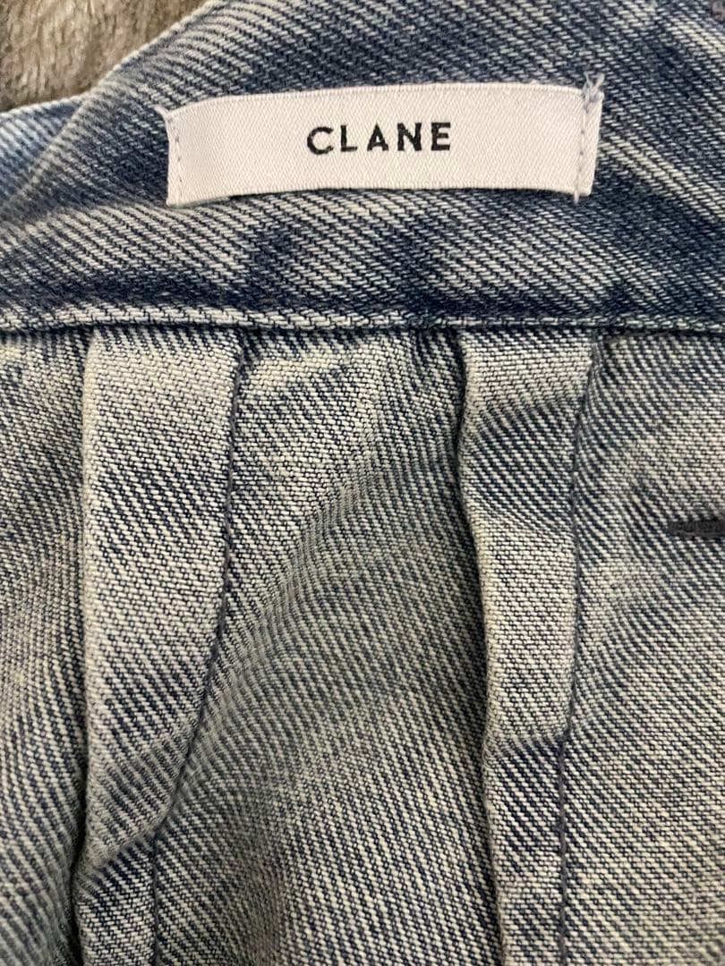 ★CLANE★CIRCLE CUT LAYERED DENIM SKIRT