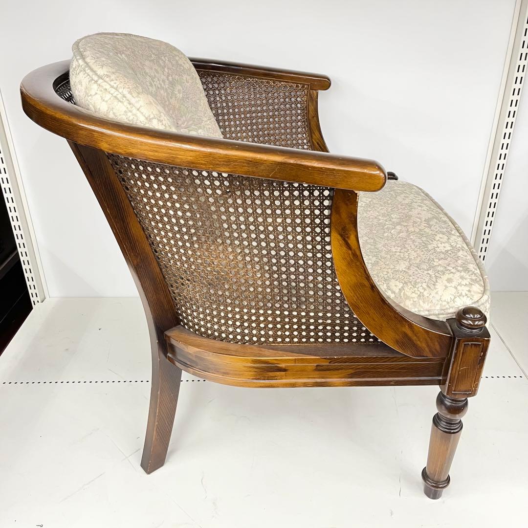 karimoku カリモク ソファ チェア イス コロニアル ラタン 肘掛け椅子