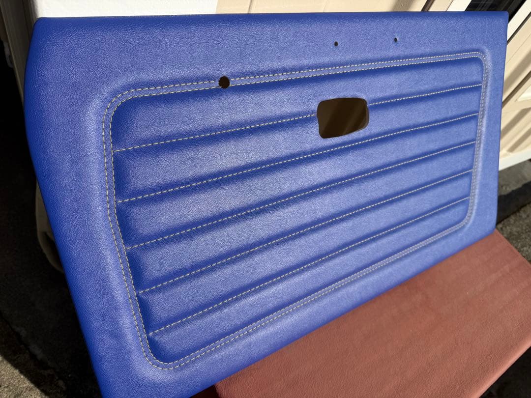 つかさサニートラック GB122 左右ドア内張りブルーステッチ黄色A´