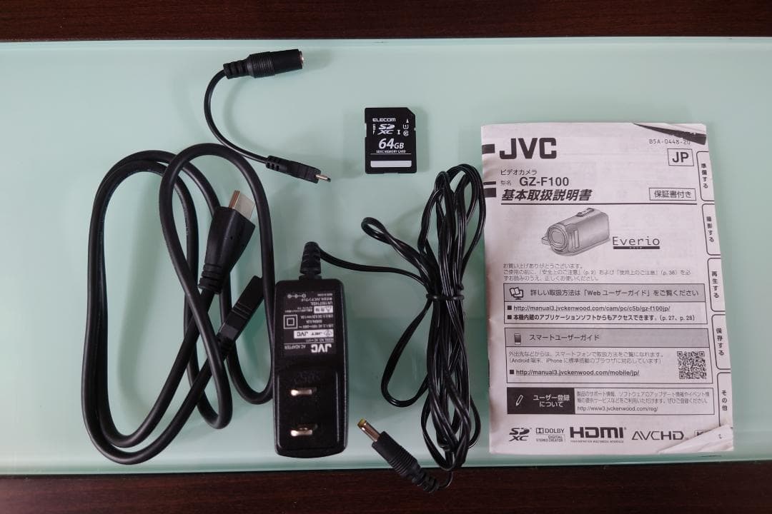 ◆JVC Everio◇GZ-F100-T◆フルHDビデオ☆SD64GB付