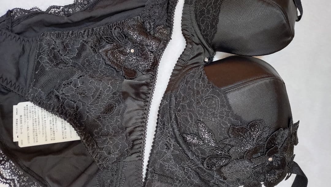 サルート　salute ブラジャーショーツセット75g F75 L 黒