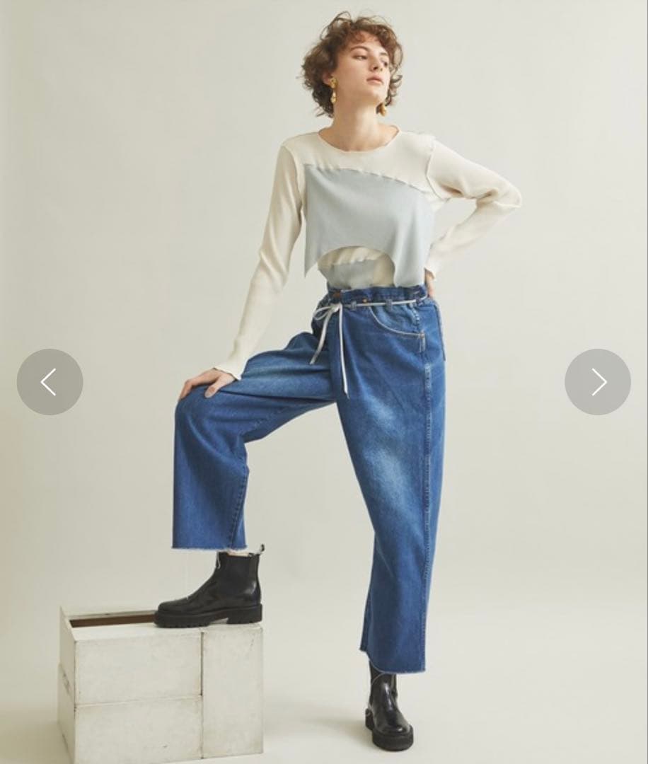 パンツ MAISON EUREKA VINTAGE REWORK BIGGY 017