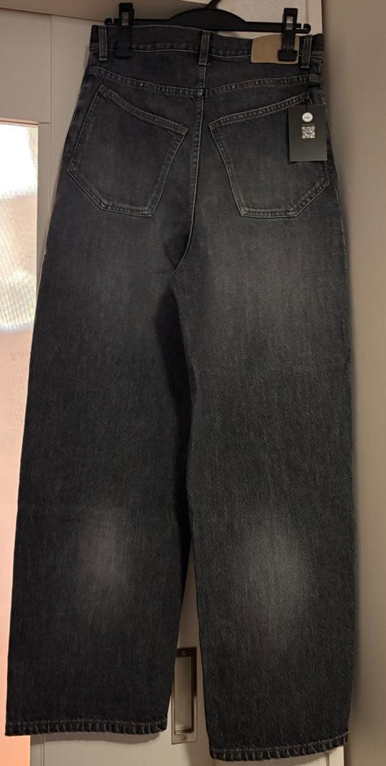 【ok.soon】original wide denim black