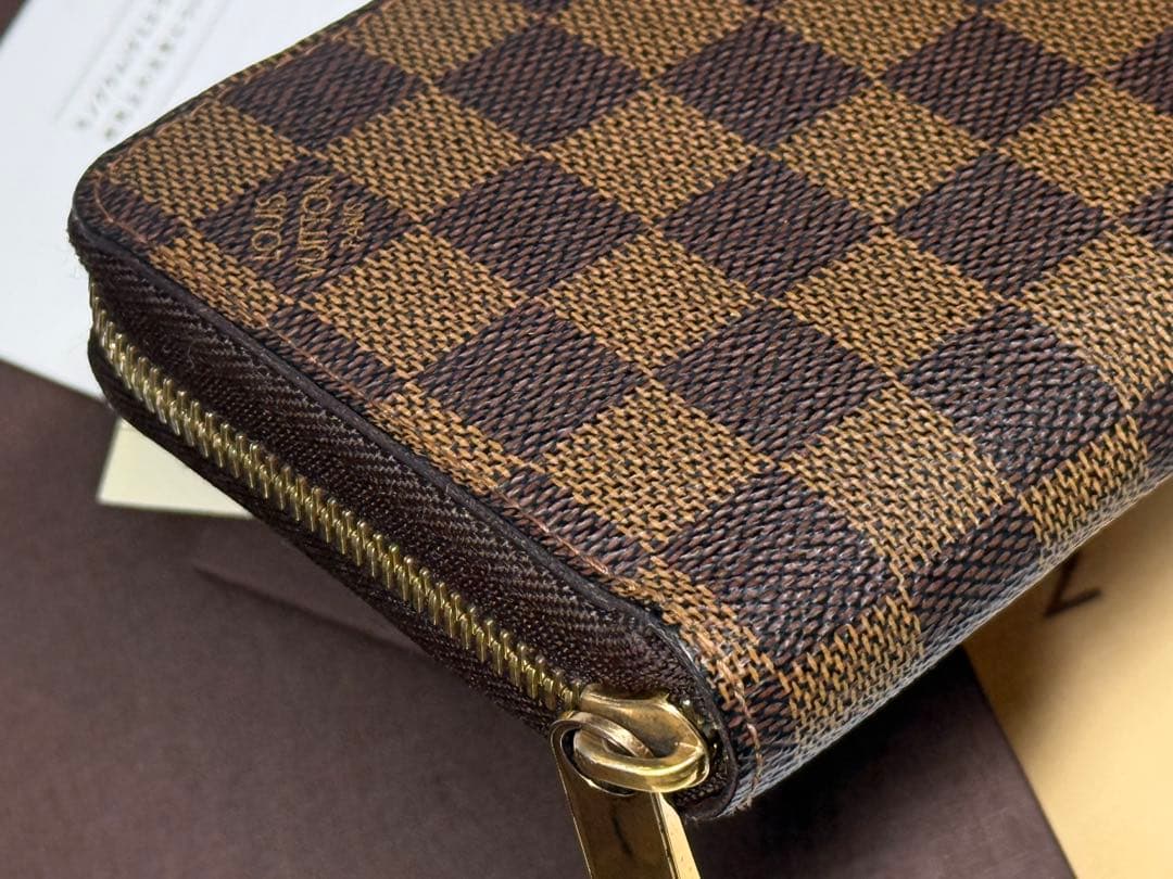 極美品！LOUIS VUITTONルイヴィトン　ダミエ　ジッピーウォレット長財布