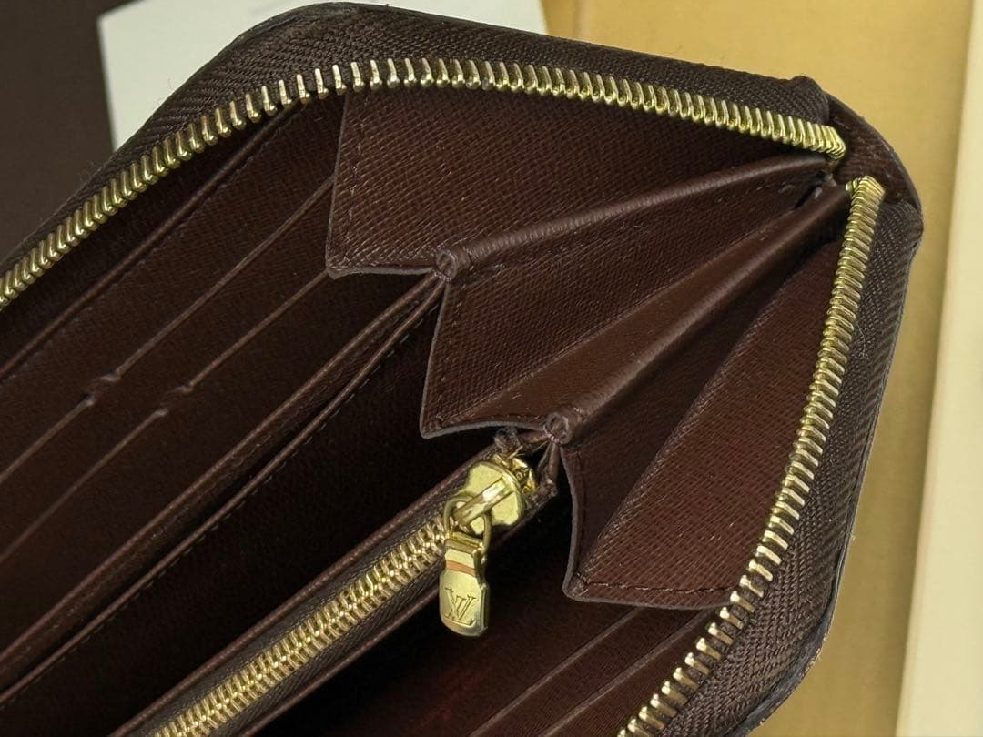 極美品！LOUIS VUITTONルイヴィトン　ダミエ　ジッピーウォレット長財布