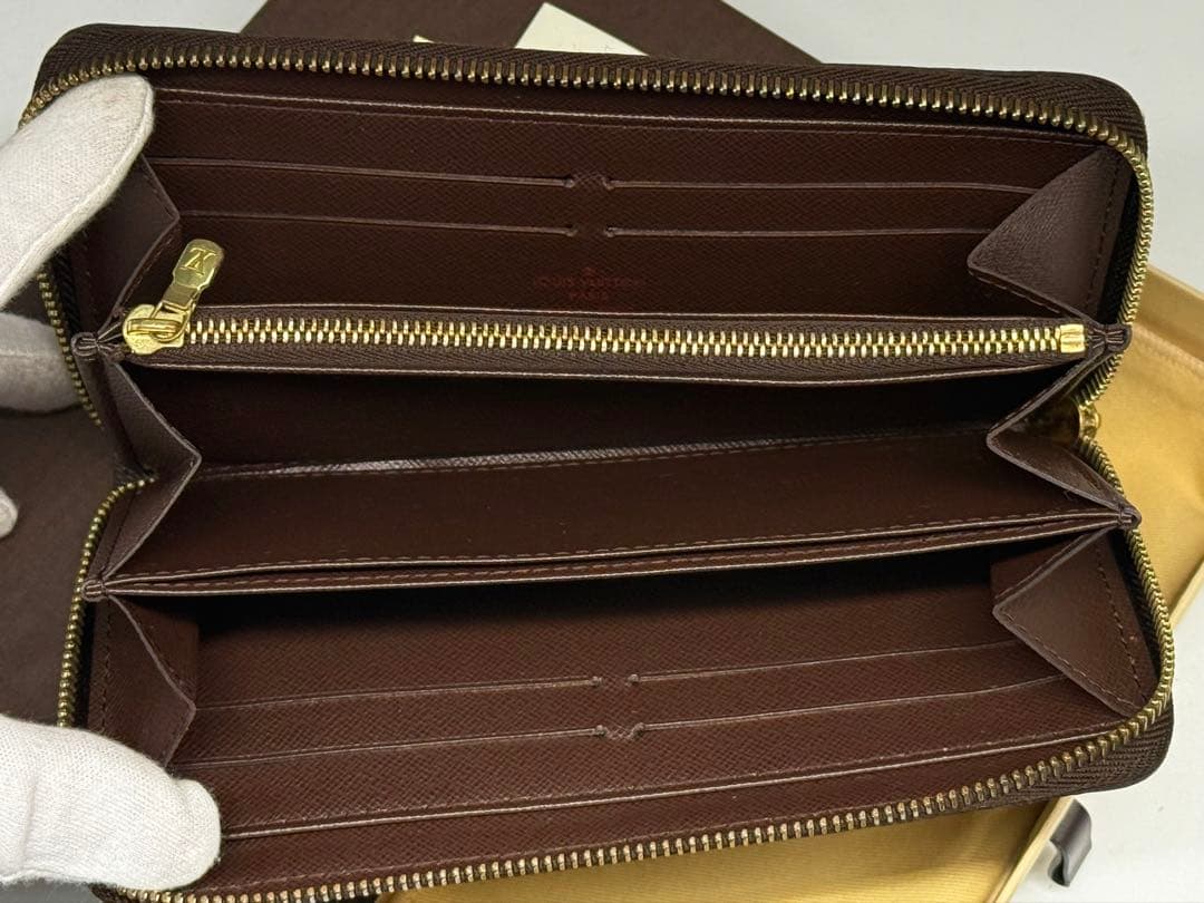 極美品！LOUIS VUITTONルイヴィトン　ダミエ　ジッピーウォレット長財布