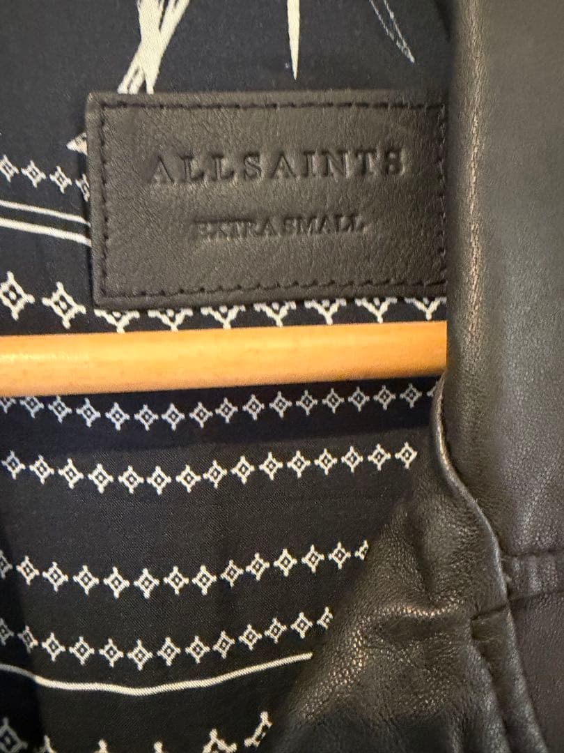 ALLSAINTS ブラックレザージャケット Sサイズ