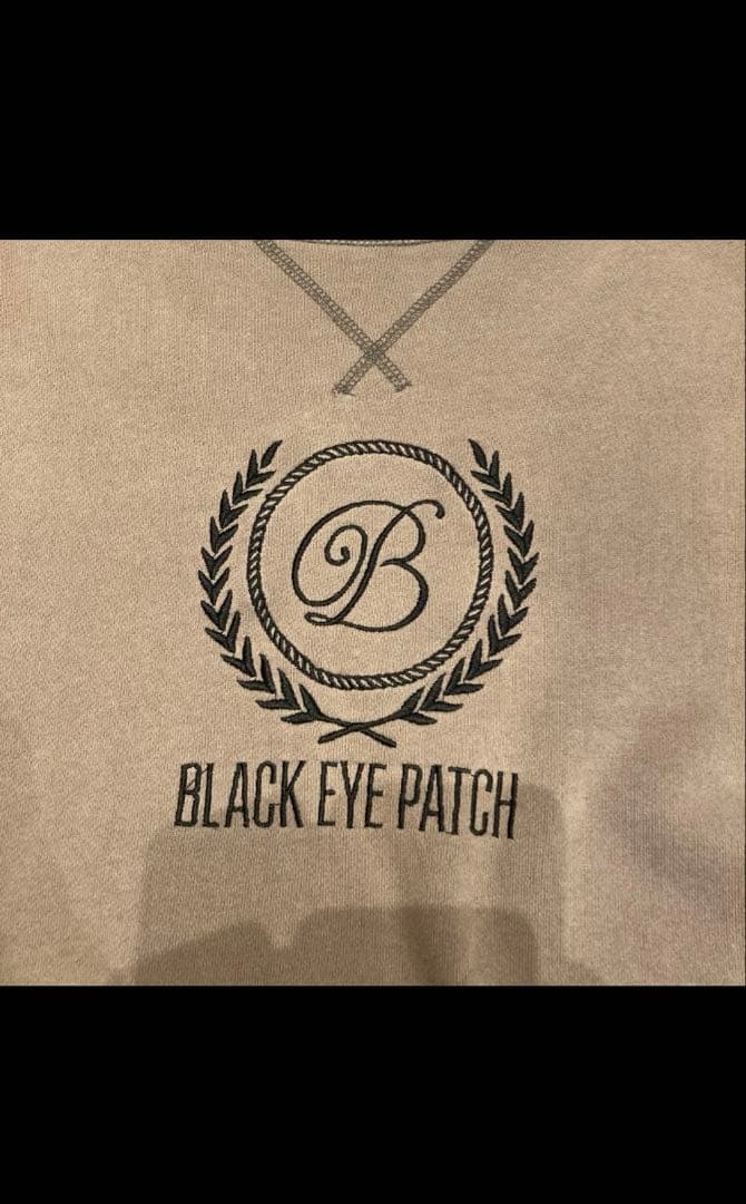 BLACK EYE PATCH バーガンディトレーナーXL スウェット