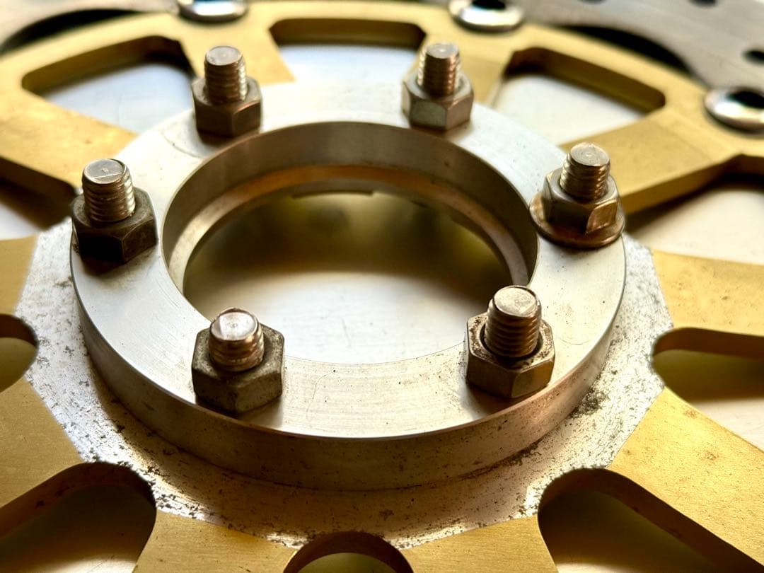 サンスター製 SR400用 社外フロントディスクローター 320mm 6穴 美品