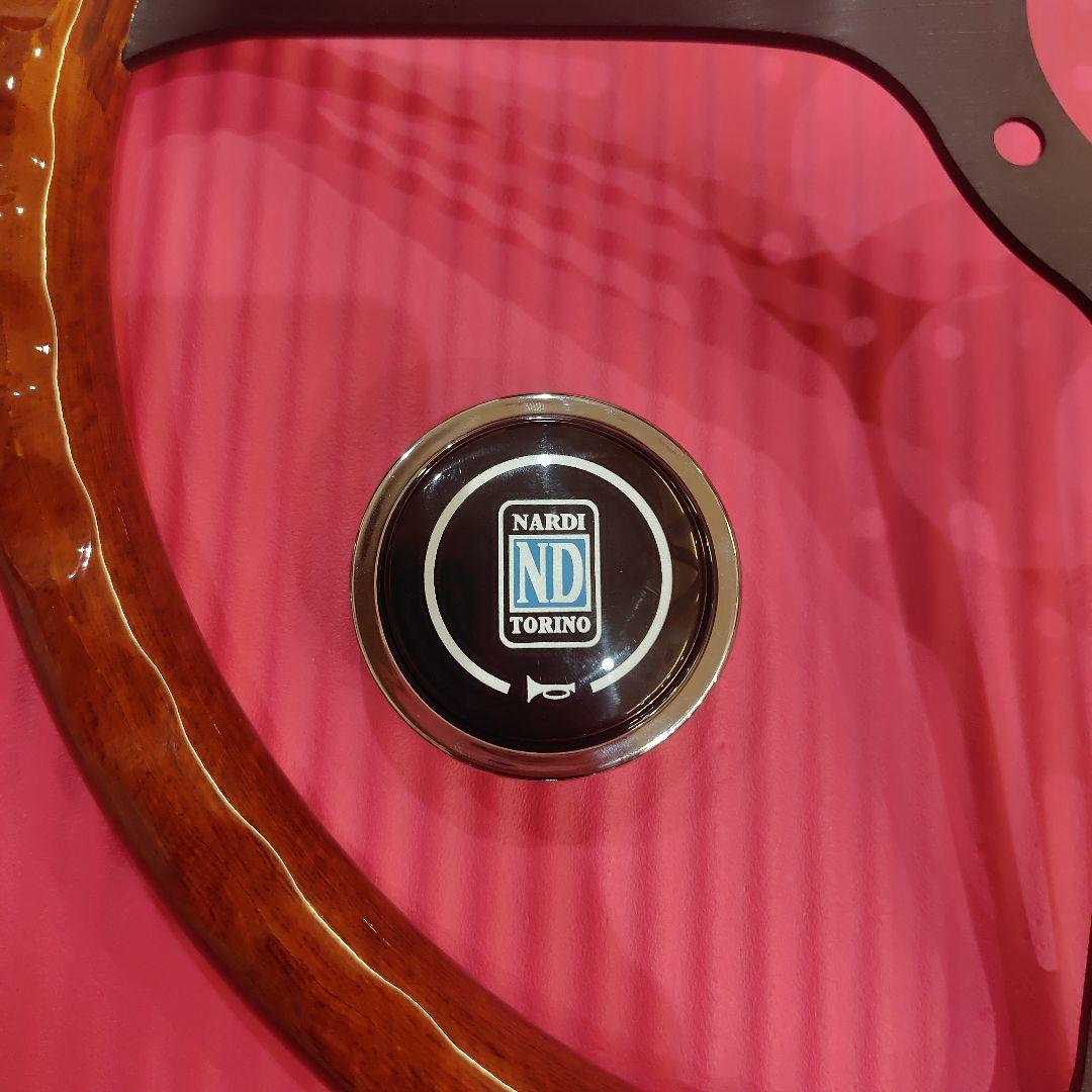 NARDI ステアリング クラシック ウッド&ブラックスポーク15インチ