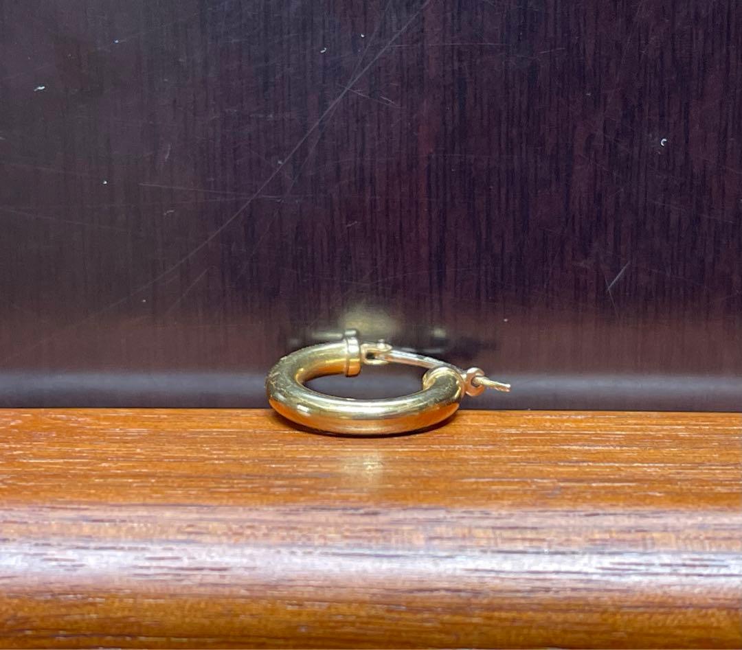 金のフープピアス　3点