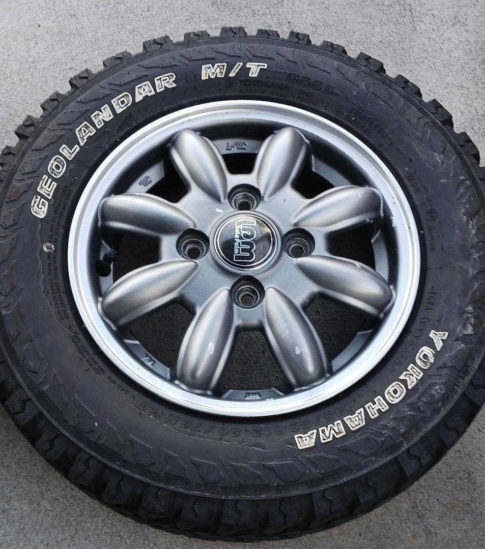 145/80-12インチアルミホイール　タイヤ2セット　軽トラ軽貨物対応タイヤ②