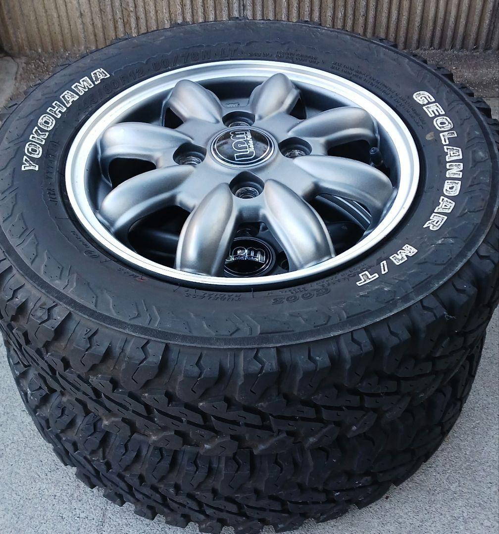 145/80-12インチアルミホイール　タイヤ2セット　軽トラ軽貨物対応タイヤ②