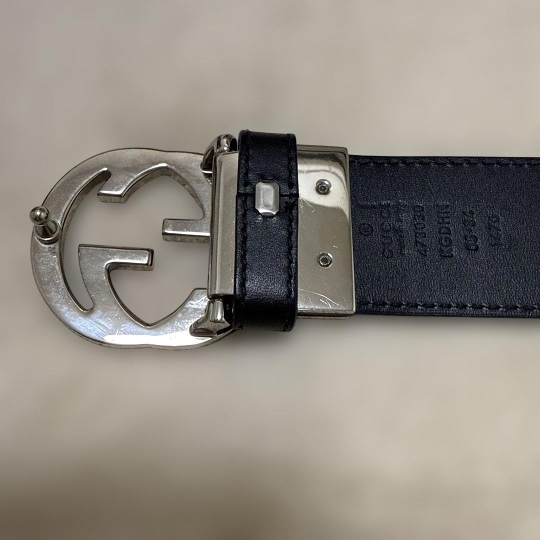 グッチ　GUCCI リバーシブル GGスプリーム キャンバス ベルト　美品