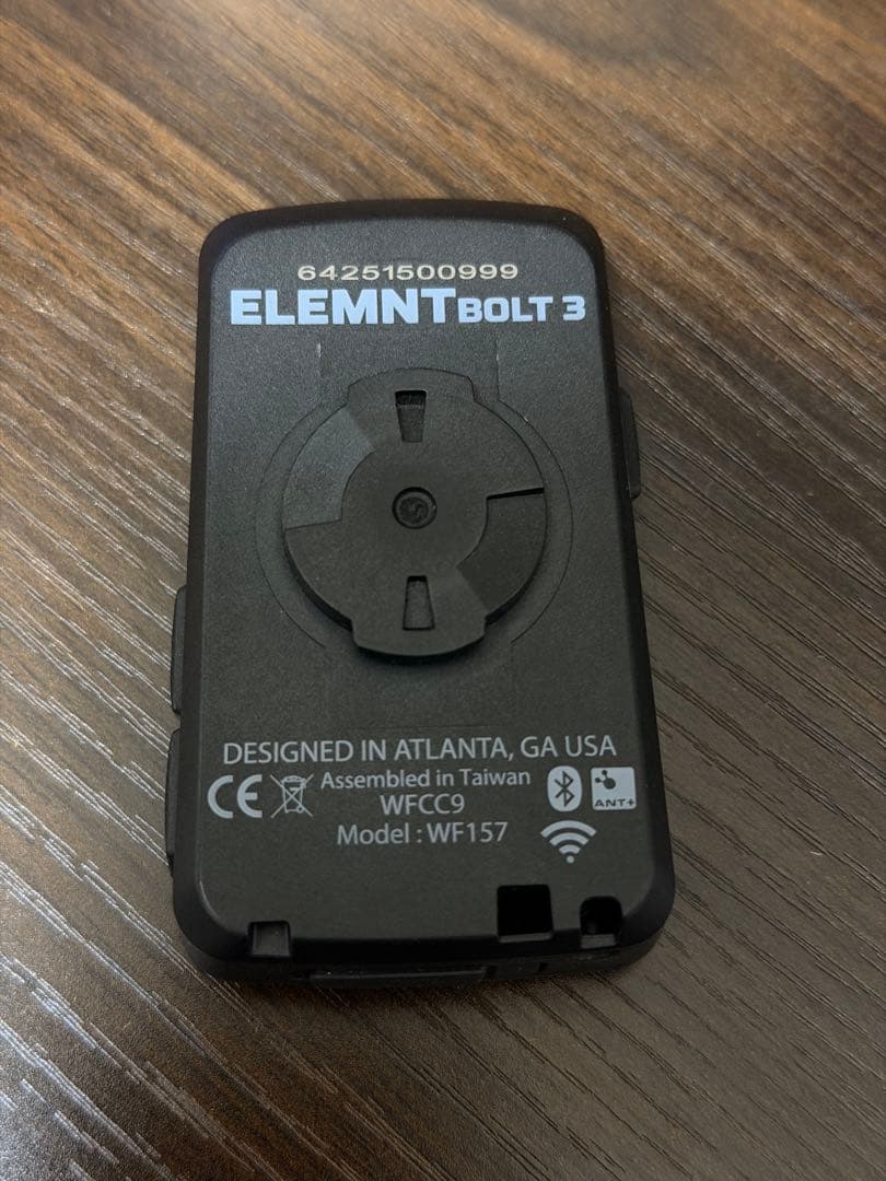 Wahoo ELEMNT BOLT 3 第3世代サイクルコンピューター