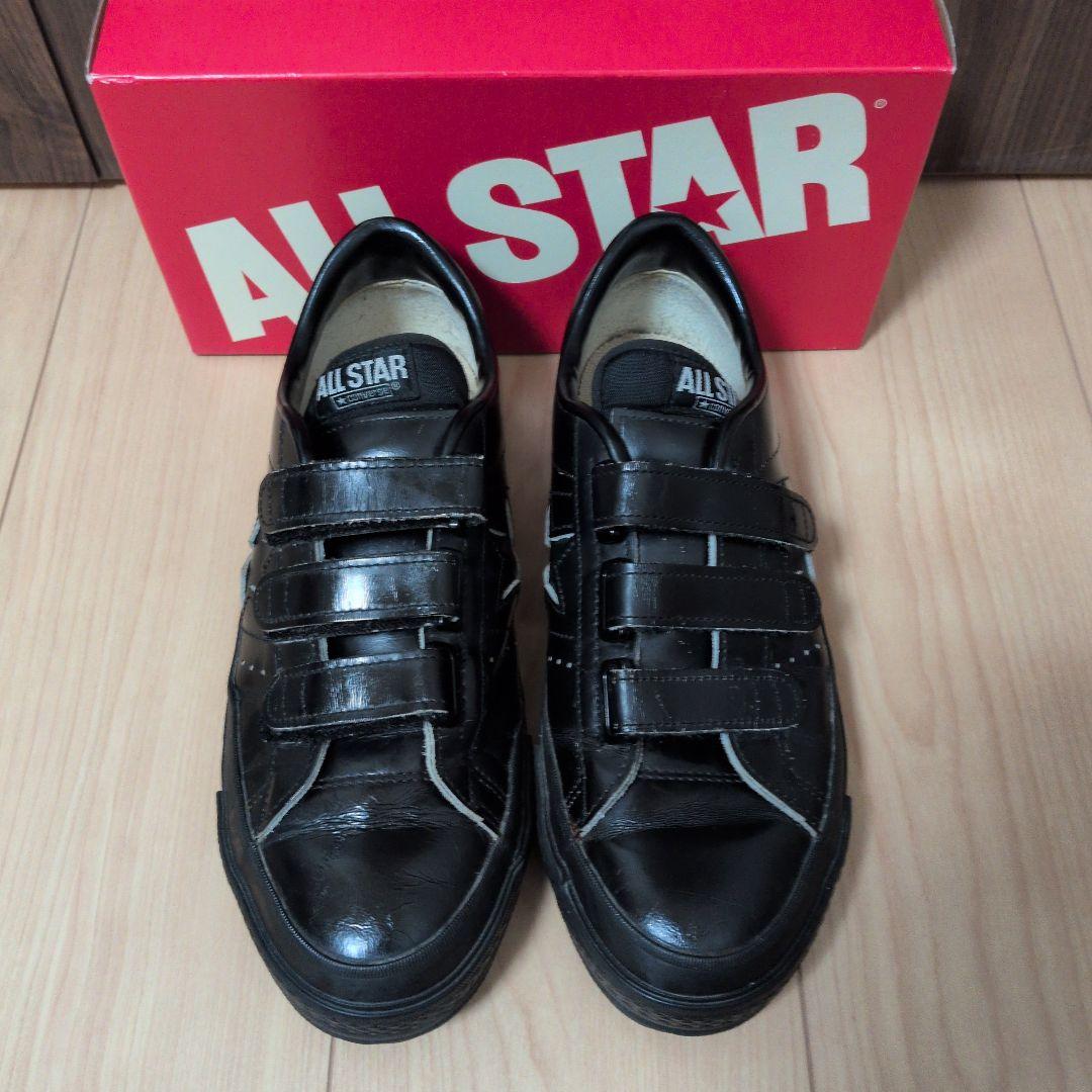 【US8.5】ワンスター　V-3 　黒×黒　 ベルクロ　レザー one star