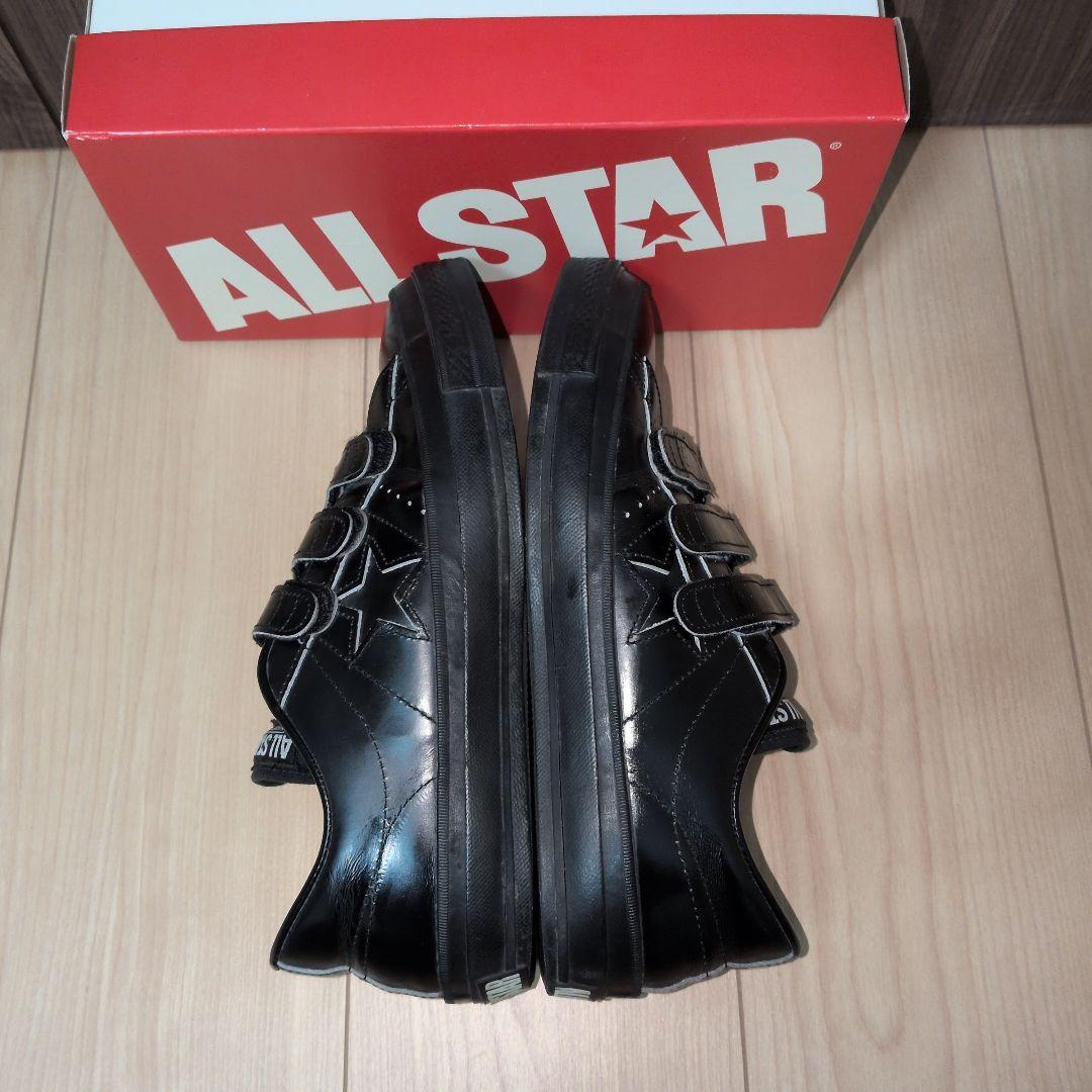 【US8.5】ワンスター　V-3 　黒×黒　 ベルクロ　レザー one star