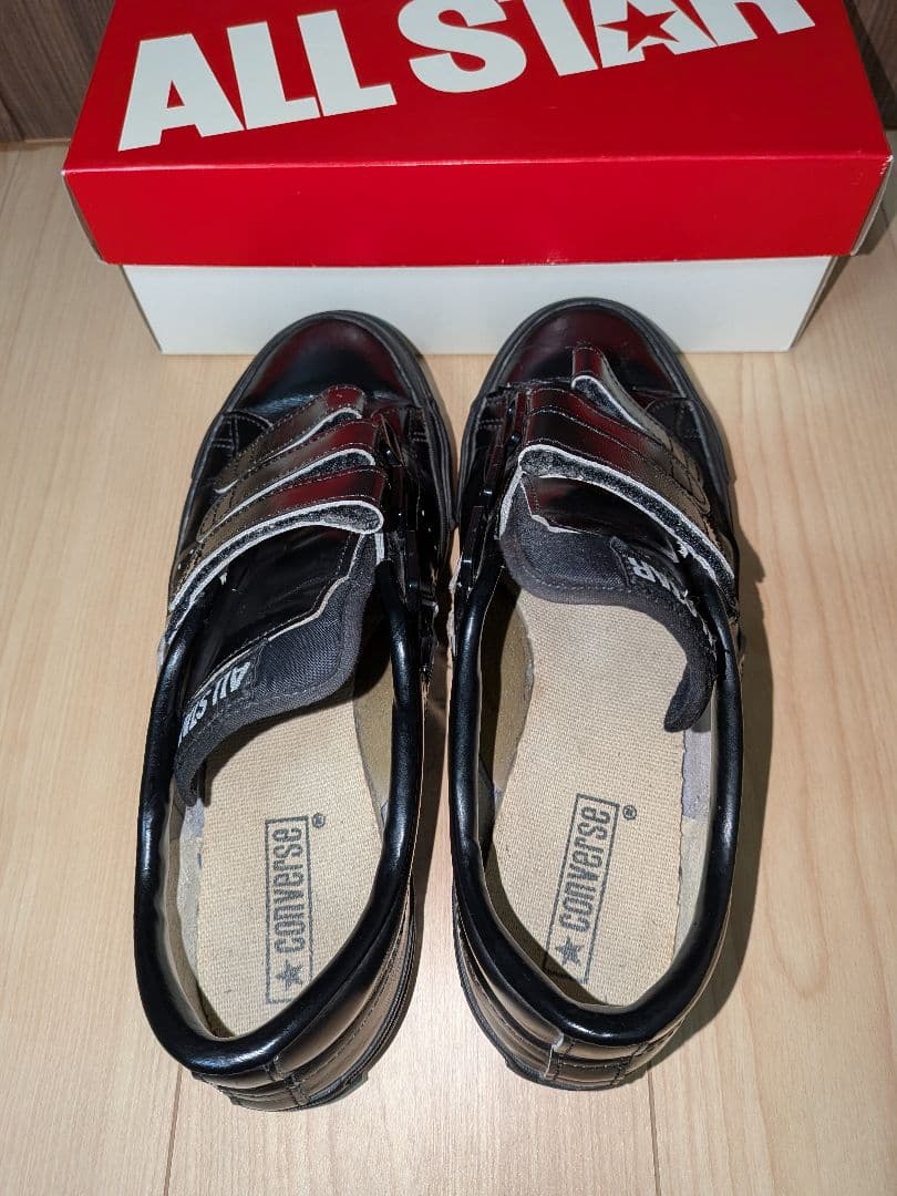 【US8.5】ワンスター　V-3 　黒×黒　 ベルクロ　レザー one star
