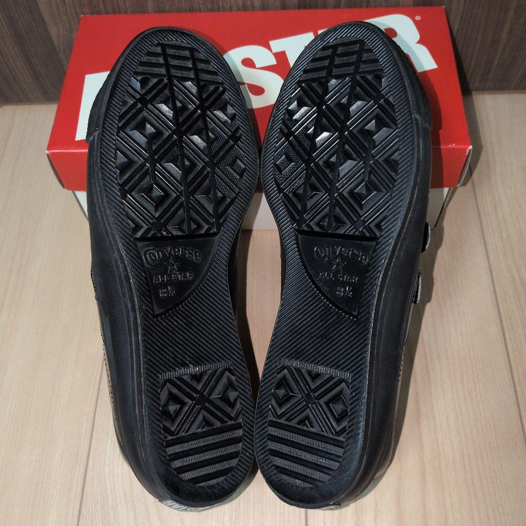 【US8.5】ワンスター　V-3 　黒×黒　 ベルクロ　レザー one star