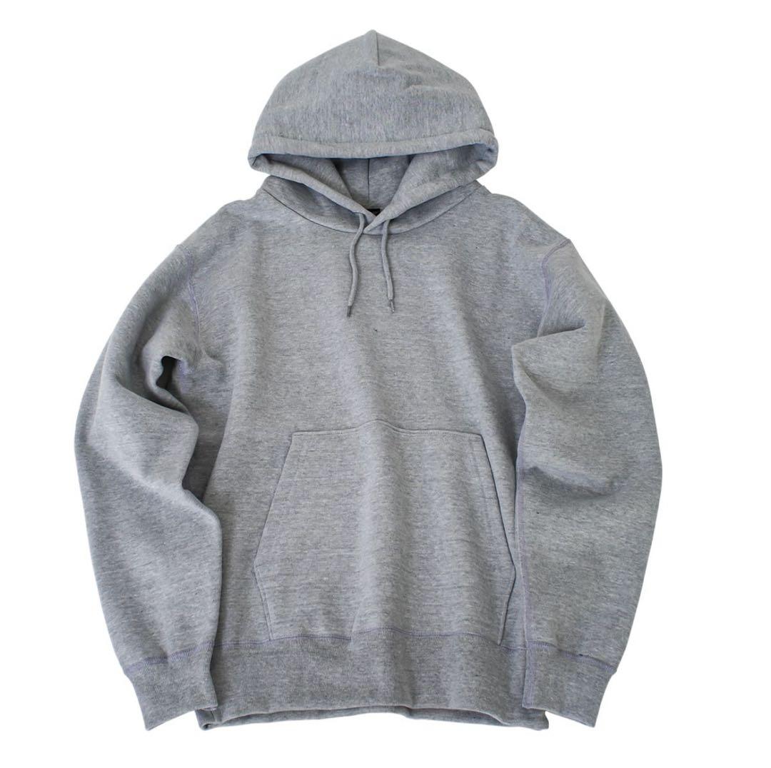 グレー フード付き パーカー