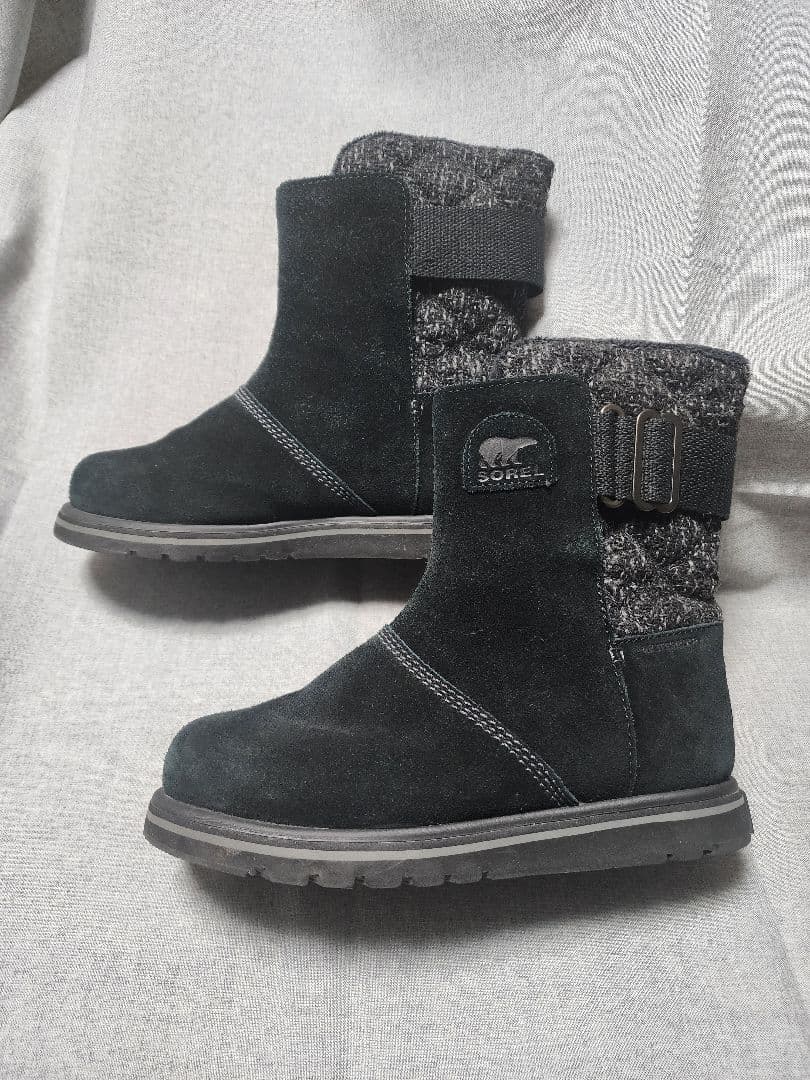 25cm【美品】SOREL ソレル ライリー スノーブーツ ブラック