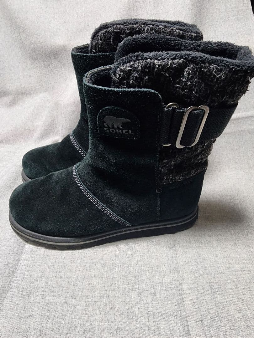25cm【美品】SOREL ソレル ライリー スノーブーツ ブラック