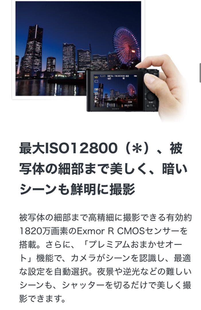 SONY DSC-WX500 コンパクトデジタルカメラ ブラック