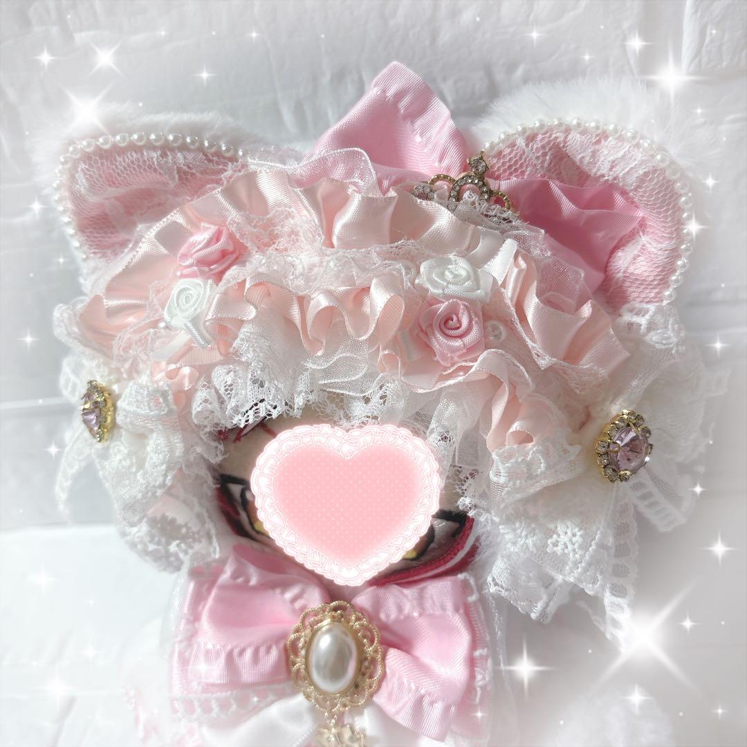 ぬい服着ぐるみ♡16cmサイズ　おすわり白ネコちゃん2着