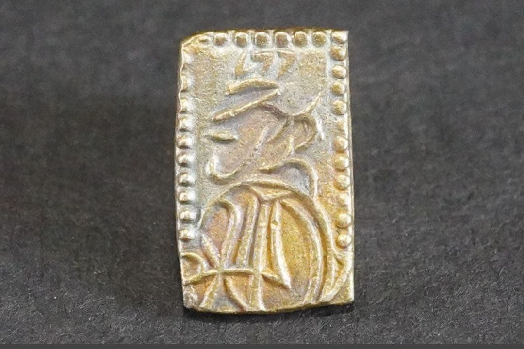 【本物保証】日本貨幣 天保二朱判金 約1.62ｇ 天保3年~安政5年