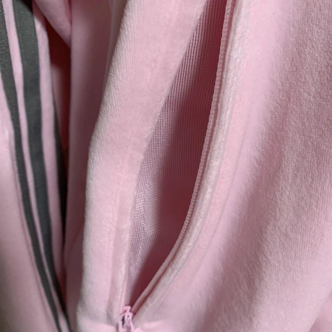 【新品未使用】adidas ベロア トラックジャケット ピンク XS