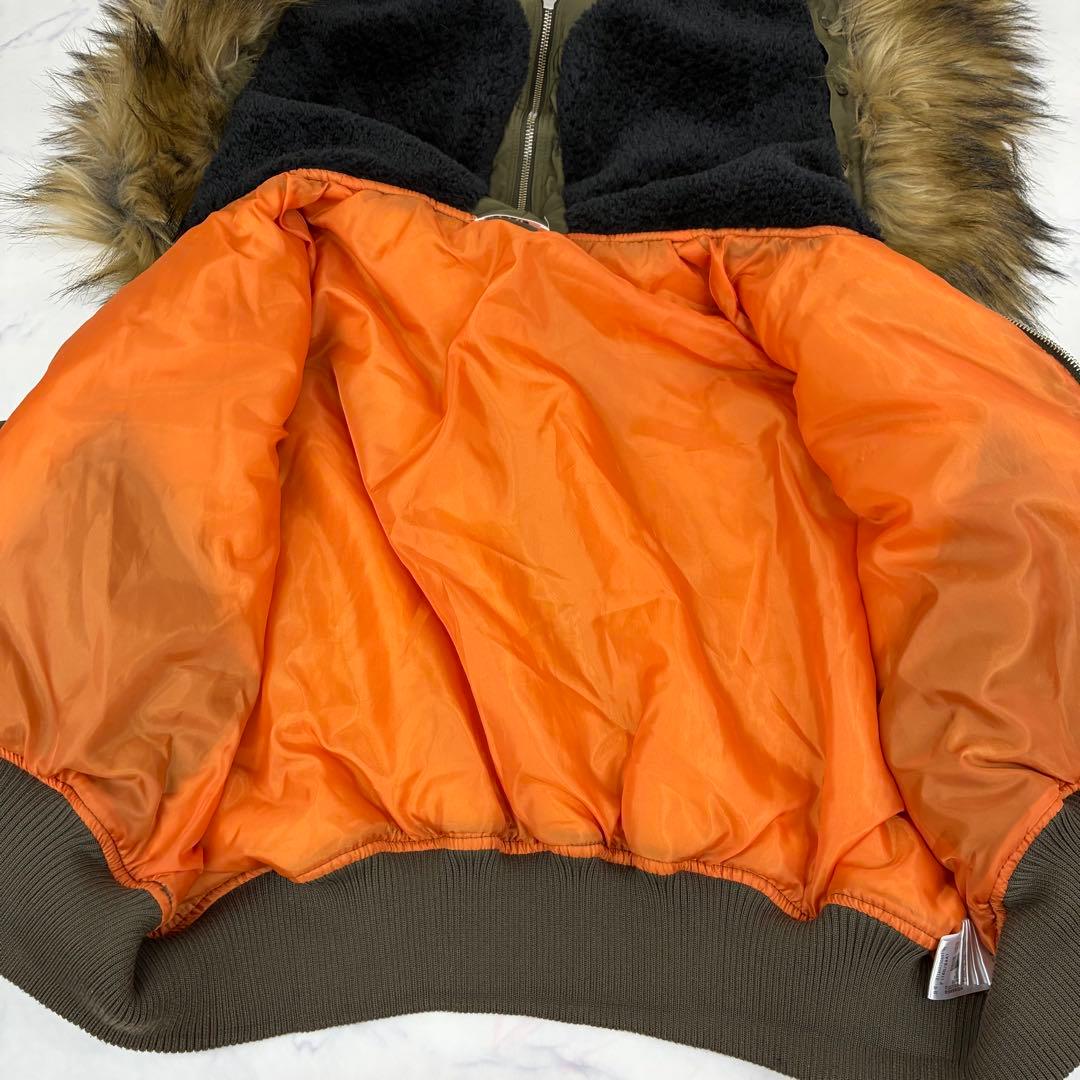 EVRIS　N-2Bシャーリングスリーブ　フライトジャケット 短丈 Y2K