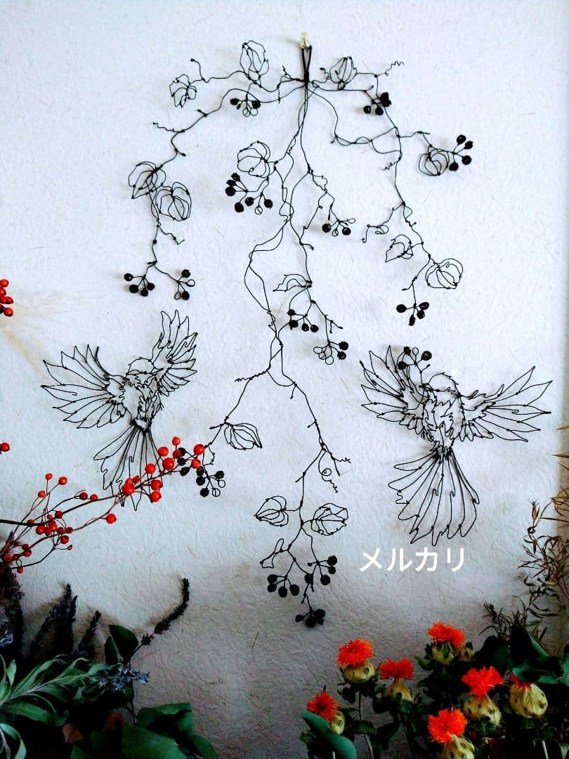 専用ページ　小鳥（サンキライ）鳩　花束　2点セット