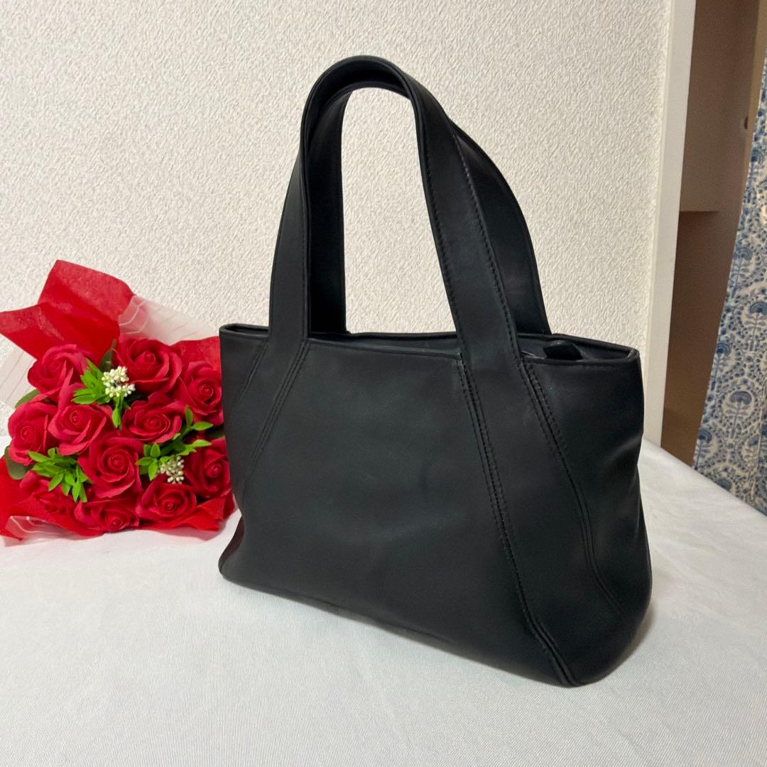 バッグ RARE OLD COACH 4187 BLACK LEATHER BAG