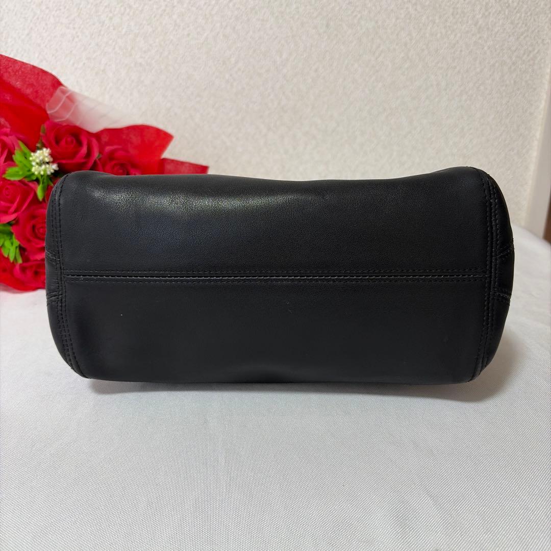 バッグ RARE OLD COACH 4187 BLACK LEATHER BAG