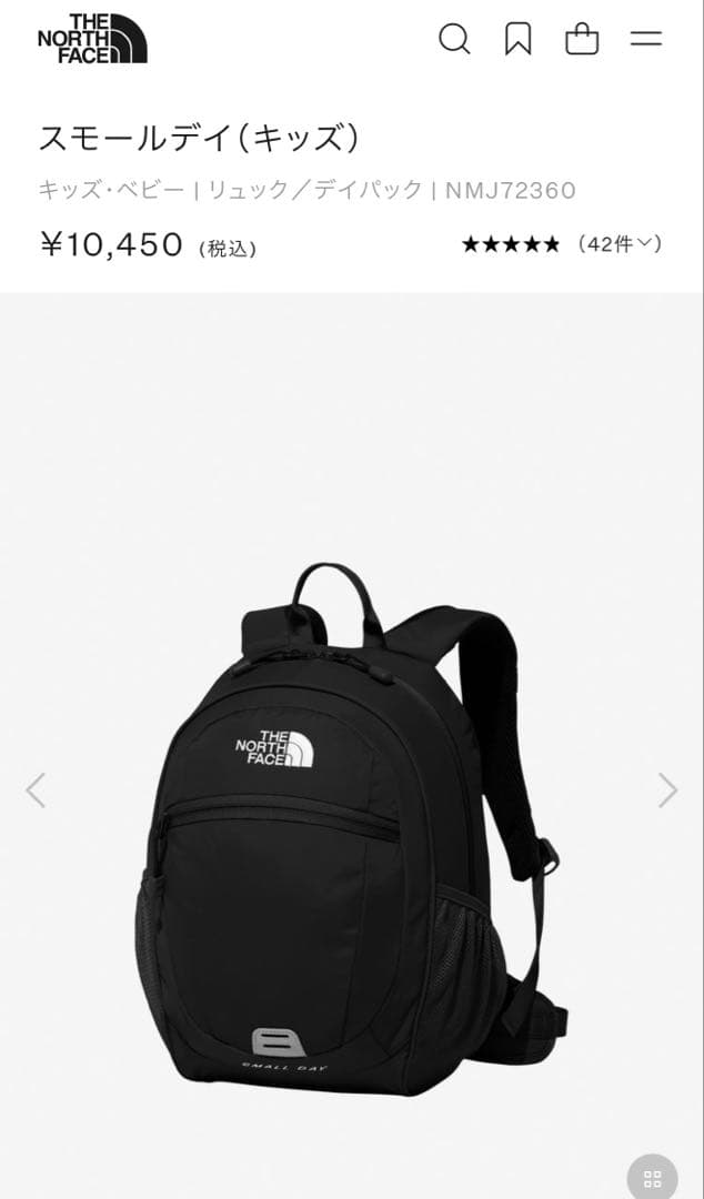THE NORTH FACE スモールデイ ブラック