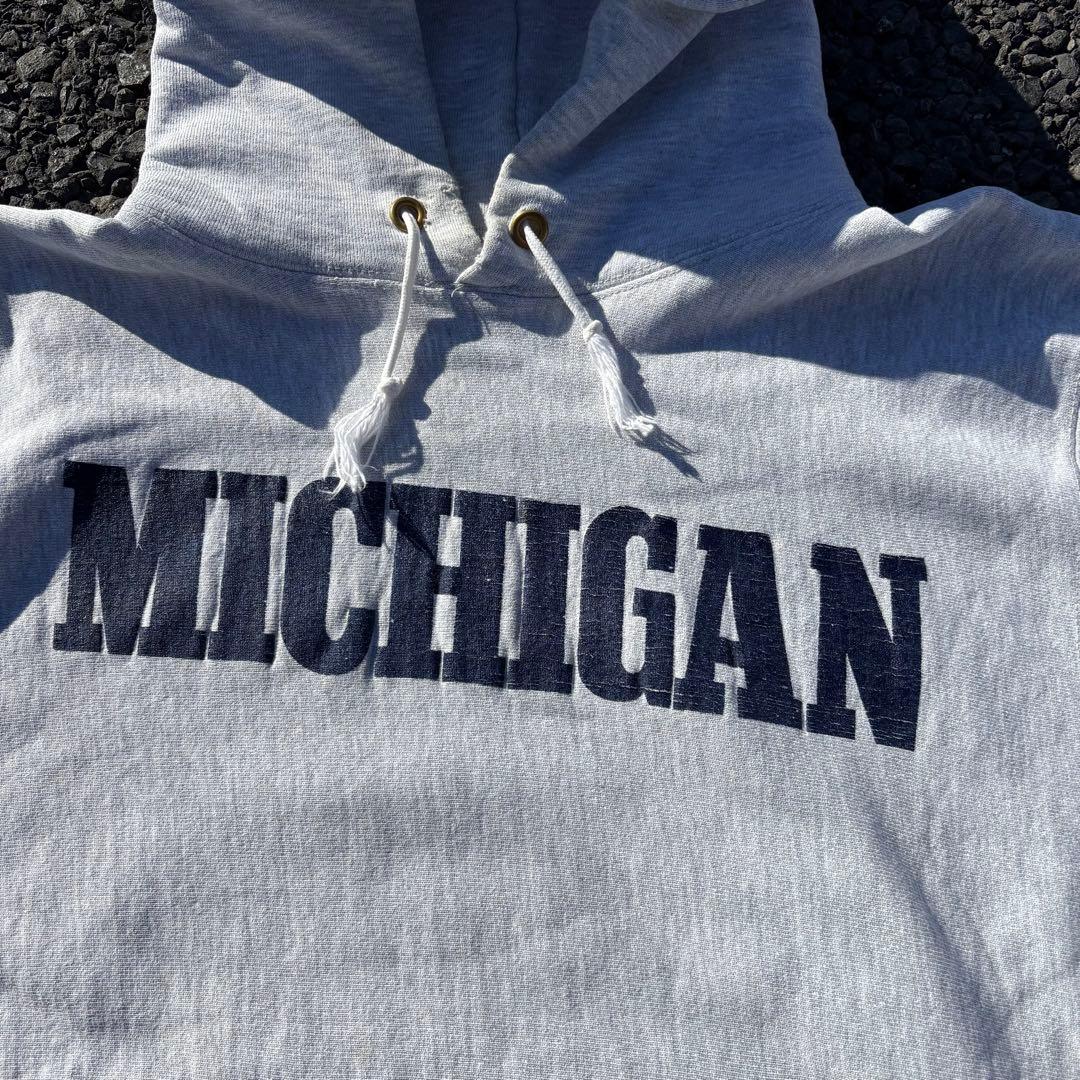 80s Champion リバースウィーブ トリコタグ MICHIGANパーカー
