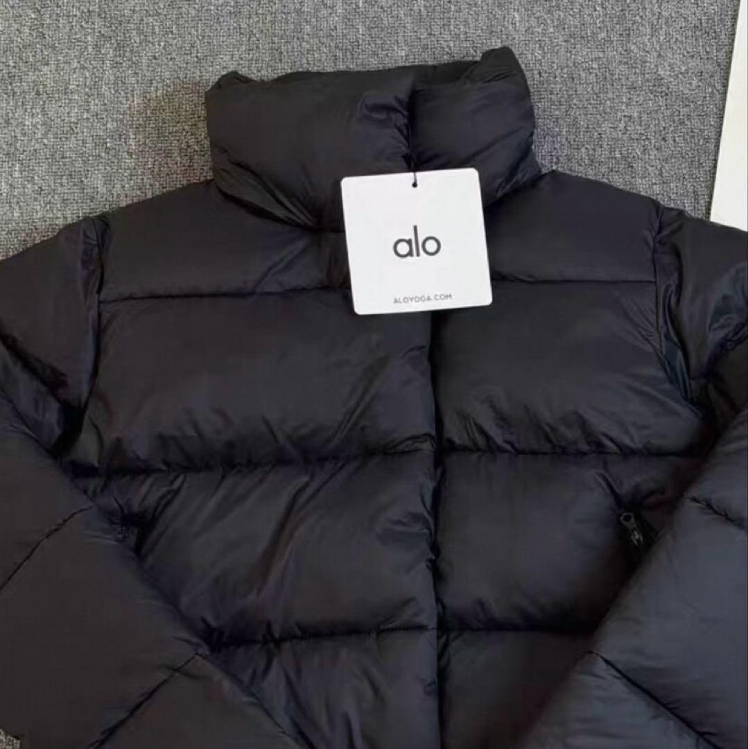 ALO ダウンジャケット 短丈 ブラック S