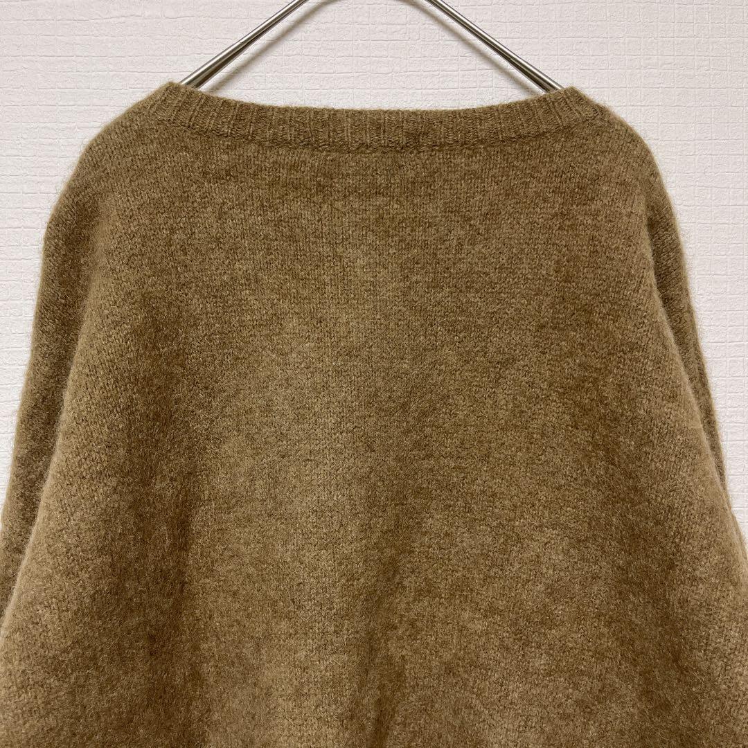 【極暖ヤク100%】バビロン ショート丈 ニット　セーター　ボリューム袖 F