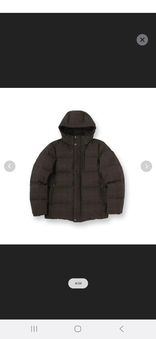 TAKEO KIKUCHI ウールライク　チェック　ダウン　ブルゾン