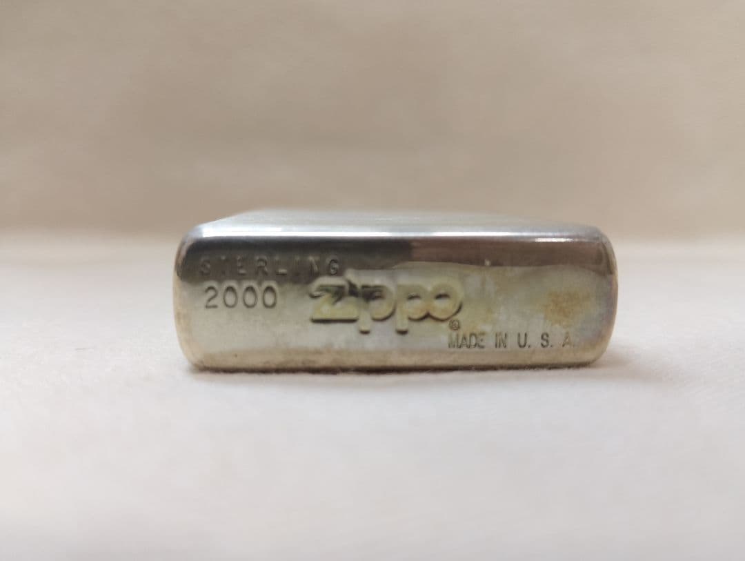 箱付き　2000年製 zippo スターリングシルバー製ジッポ