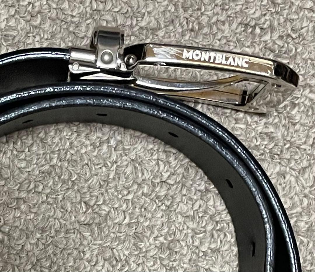 モンブラン ベルト マイスターシュテック 本革ベルト　シルバー金具