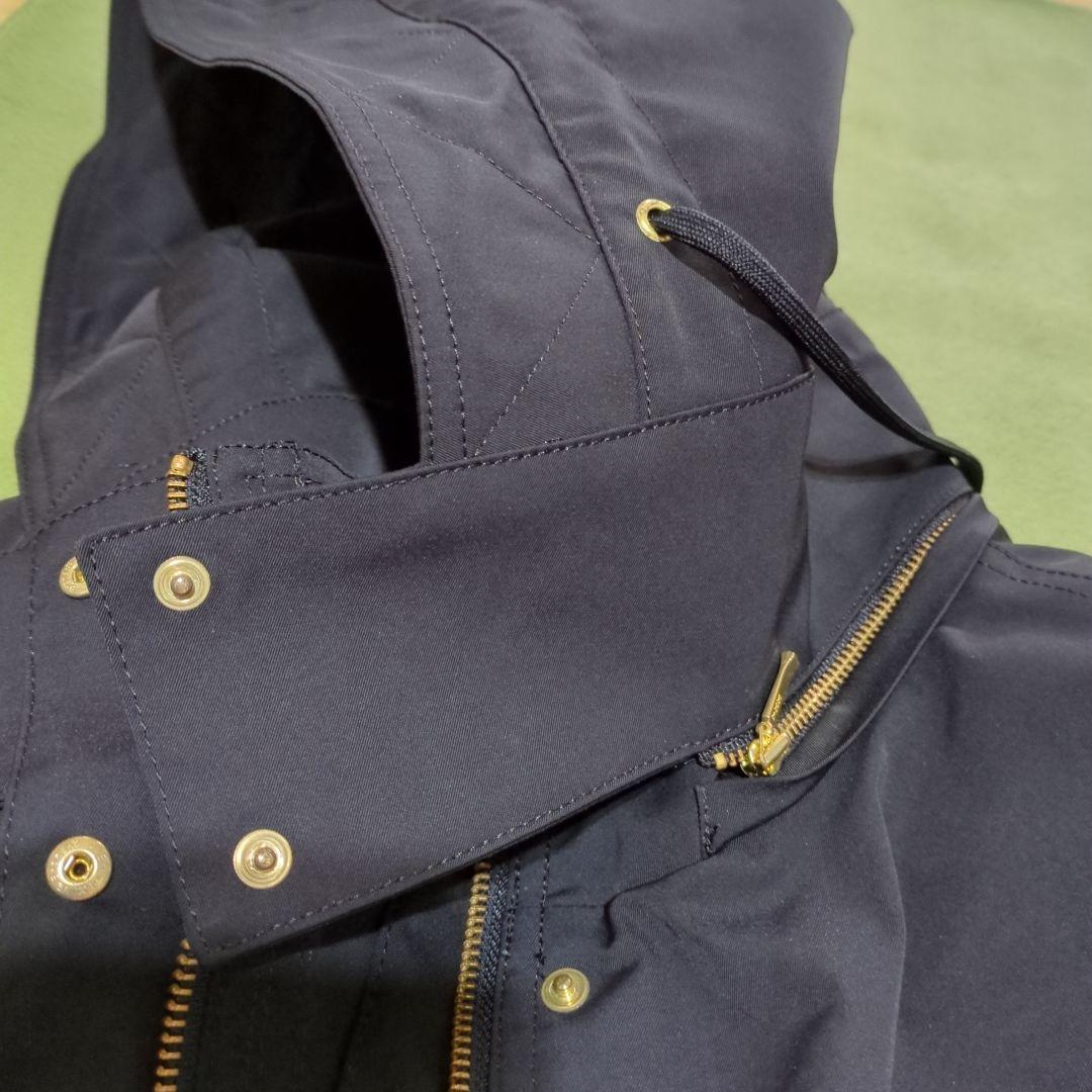 INDIVI インディヴィ ライナー付コート 撥水加工 黒 ブラック 05 XS