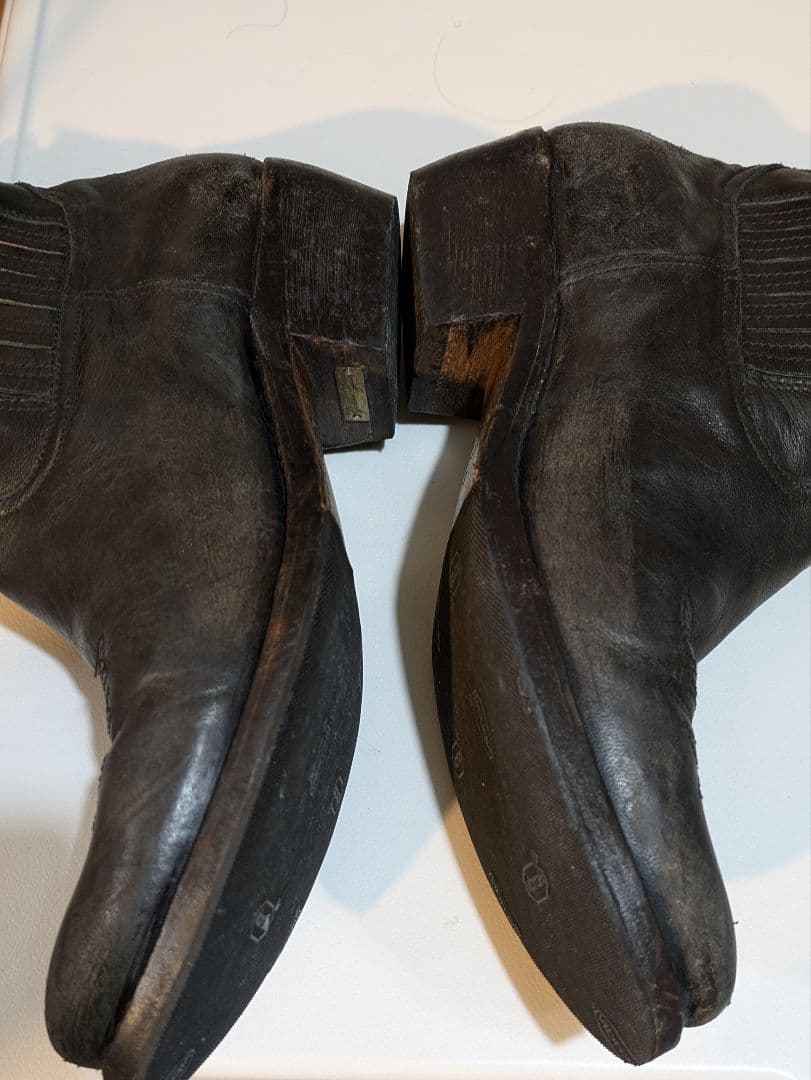 golden  レザーサイドゴアブーツ 38