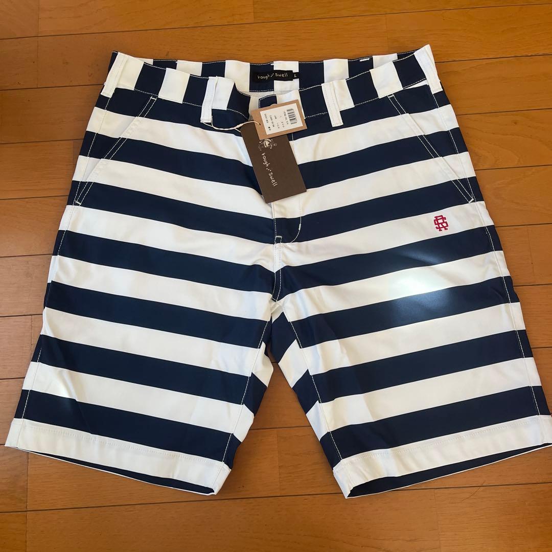 ザンディ　rough&swell ストライプデザイン メンズショートパンツ