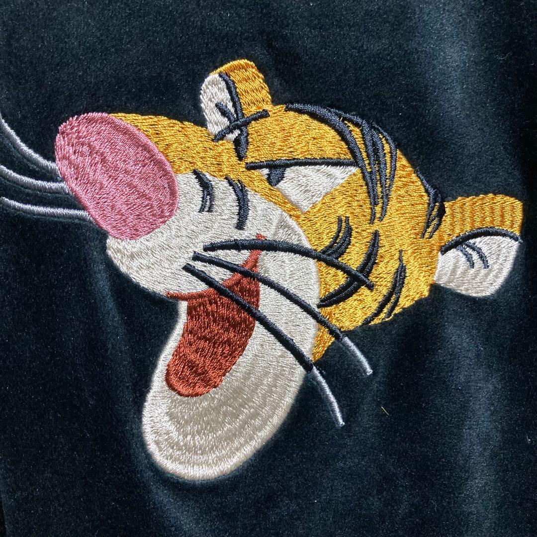 【美品】ベロア生地！ディズニーリゾート ティガー スカジャン くまのプーさん